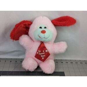 Pink Dog Plush I'm Forever Yours Tie 9 Inch MTY International Stuffed Animal Toy